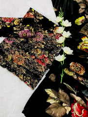 Chikankari with fancy daman 3pc lawn