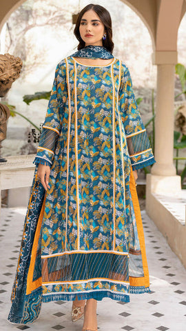 Printed lawn 3pc