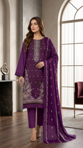 Bana Dora Embroidery Lawn 3pc