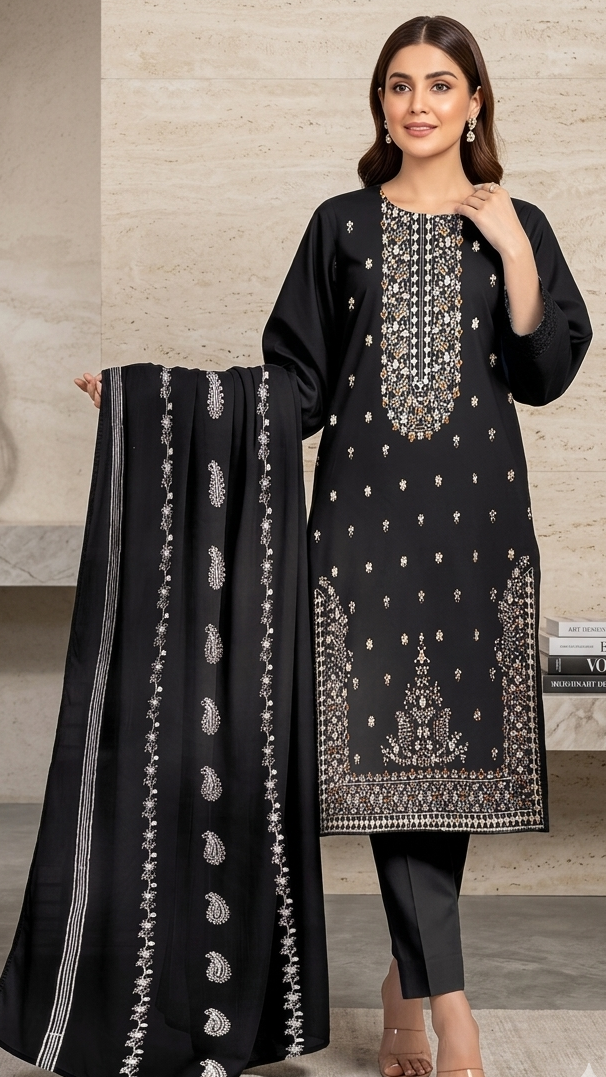 Bana Dora Embroidery Lawn 3pc