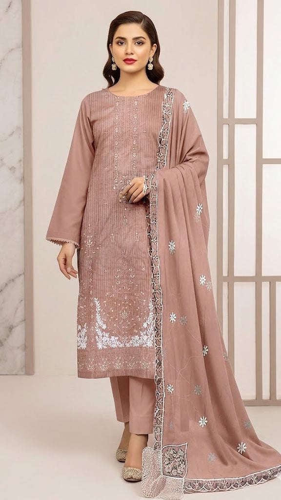 Bana Dora Embroidery Lawn 3pc