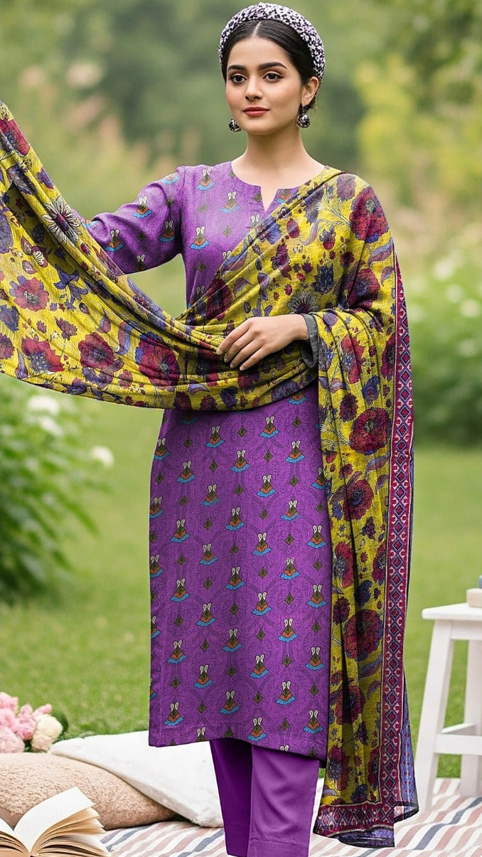 Orient Printed Lawn 3pc