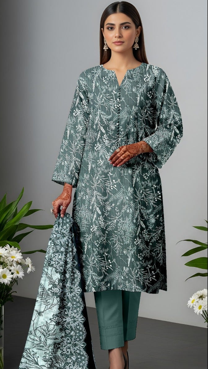 Orient Printed Lawn 3pc
