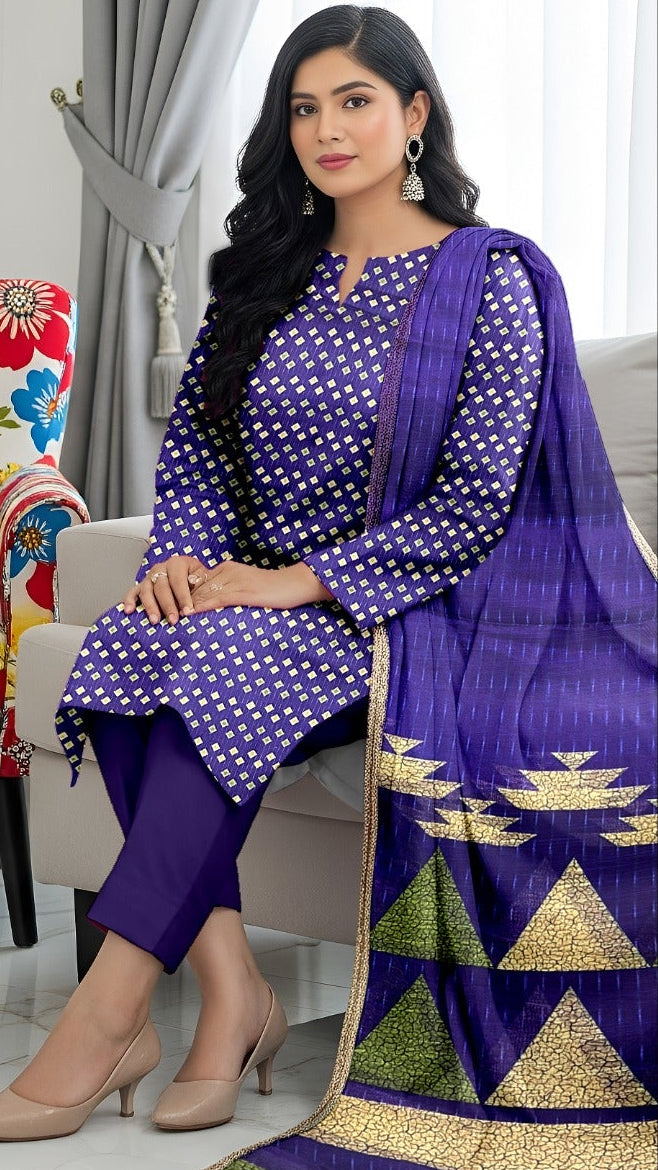 Orient Printed Lawn 3pc