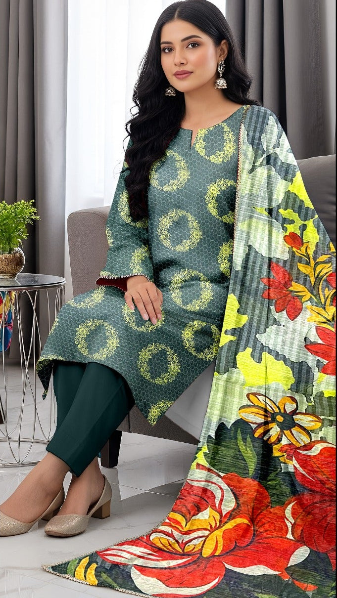 Orient Printed Lawn 3pc