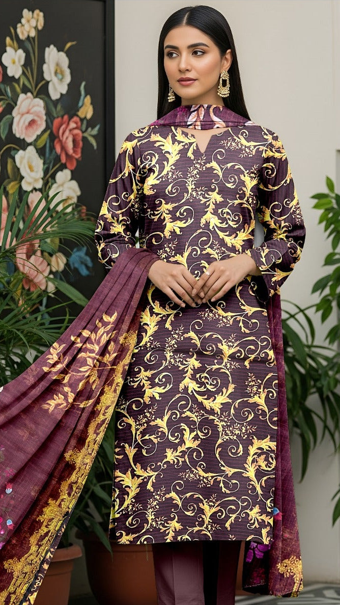 Orient Printed Lawn 3pc