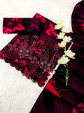 Chikankari with fancy daman 3pc lawn