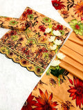 Chikankari with fancy daman 3pc lawn
