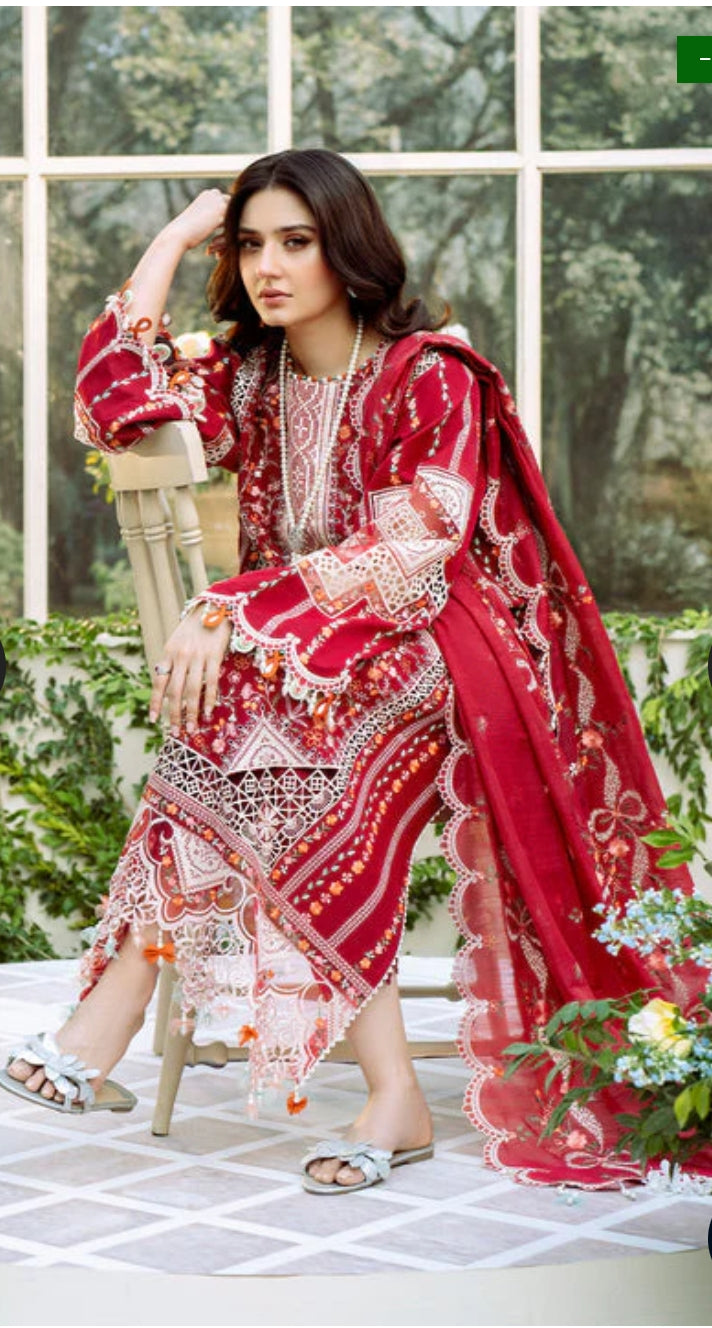 New Embroidery beautiful Artical Lawn 3pc