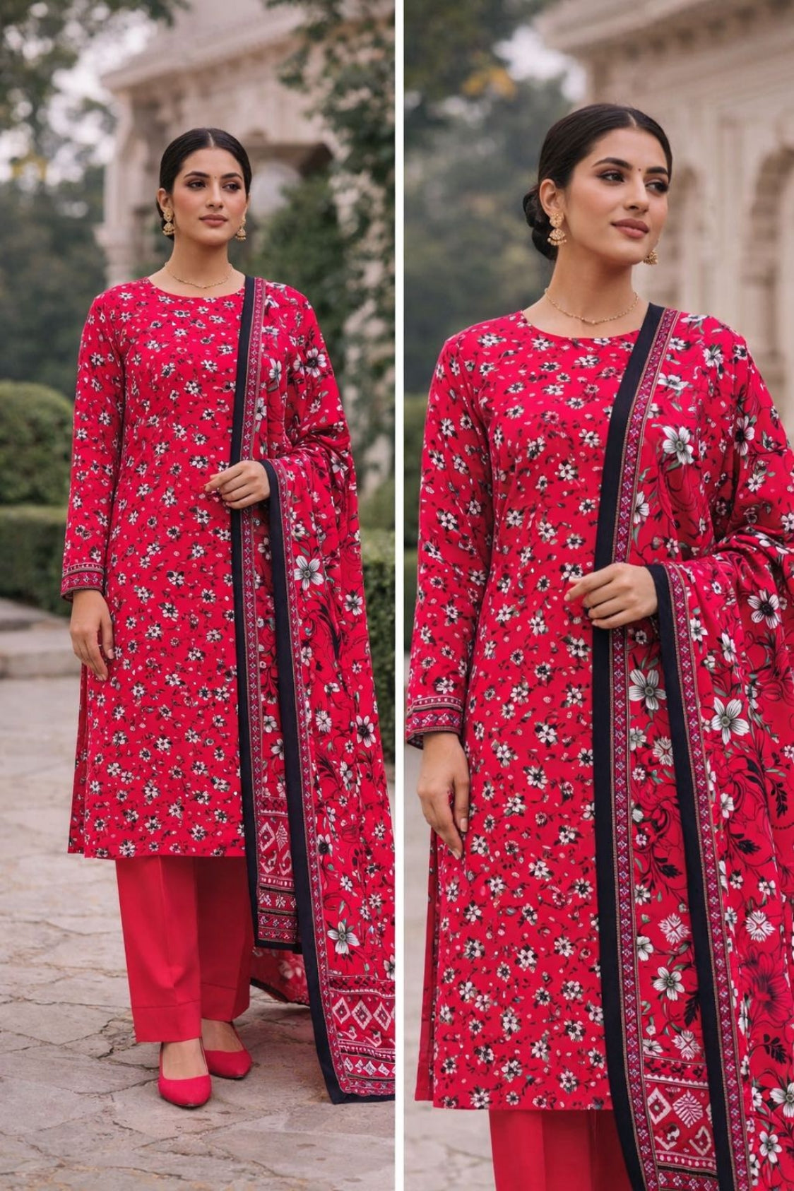 Baroque Printed Lawn 3pc