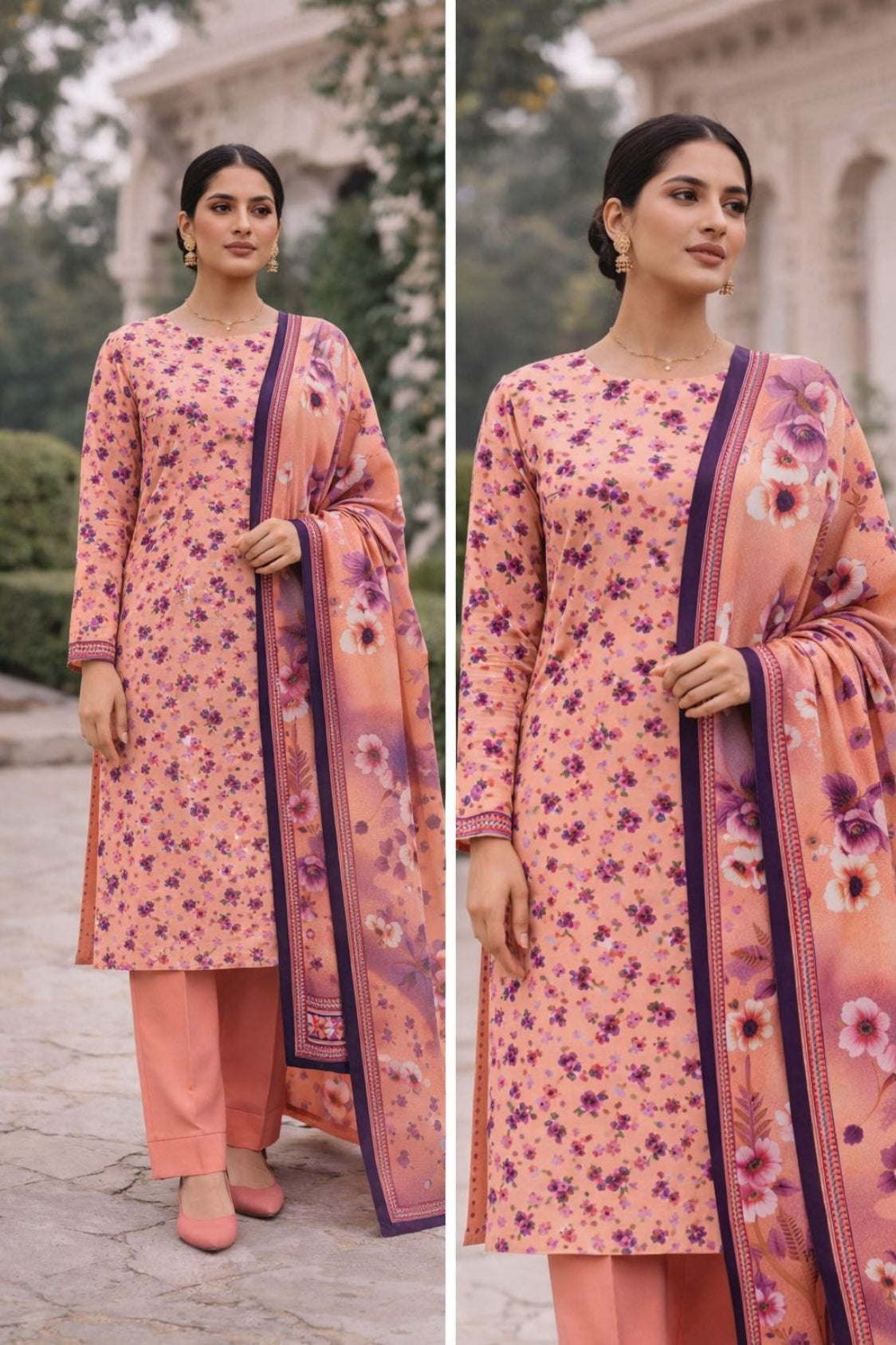 Baroque Printed Lawn 3pc