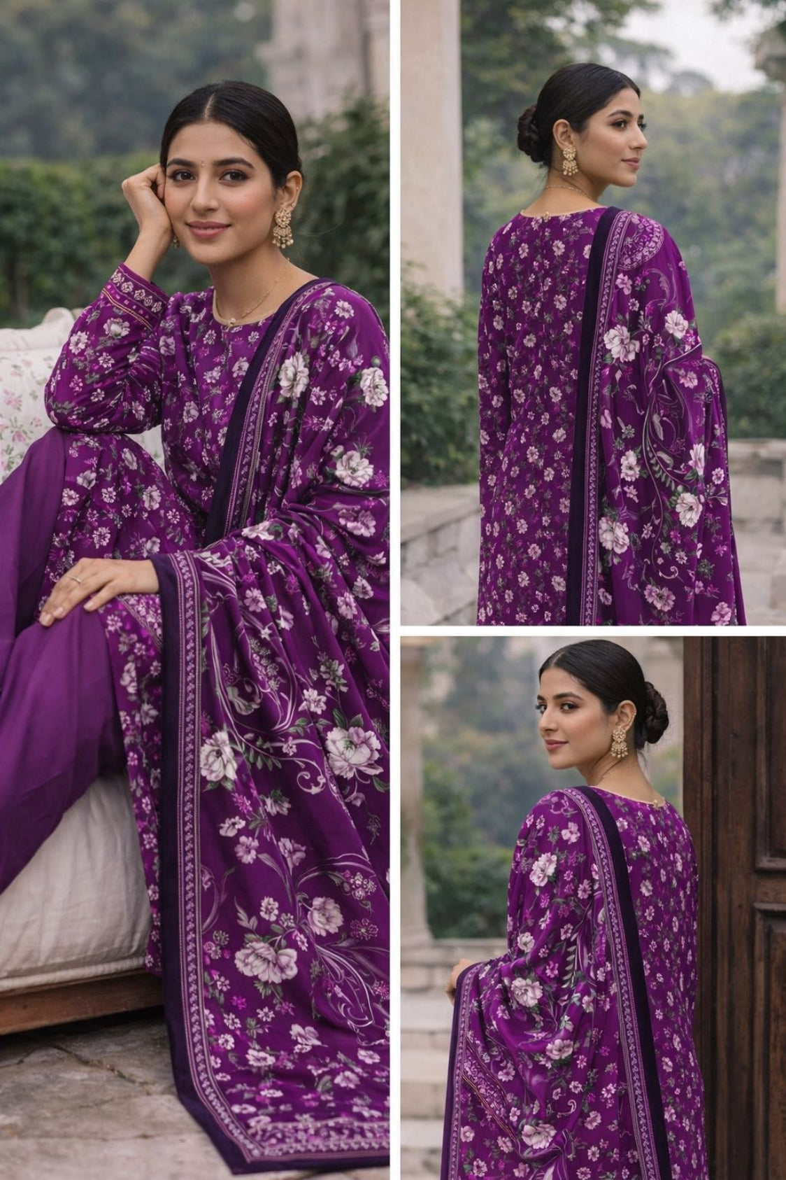 Baroque Printed Lawn 3pc